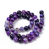 Natural Striped Agate/Banded Agate Beads Strands G-S259-04F-10mm-2