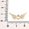 Brass Micro Pave Cubic Zirconia Pendants KK-N261-08G-3