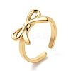304 Stainless Steel Open Cuff Rings for Women LS-RJEW-Z044-01G-02-1