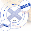 2 Rolls 2 Styles Polyester Sport Ball Printed Grosgrain Ribbon for Sewing Decoration OCOR-GF0004-32B-4
