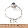 Rotating Sun Natural Lapis Lazuli Link Bracelets GG-CBA0251-11P-12-5