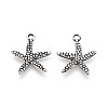Tibetan Style Alloy Pendants TIBEP-T053-13AS-1