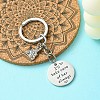 Alloy Enamel & Stainless Steel Keychain KEYC-YW00036-2