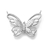 925 Sterling Silver Pave Clear Cubic Zirconia Pendants STER-P067-01P-1