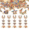 20Pcs 4 Styles Alloy Colorful Rhinestone Connector Charms FIND-TA0003-33-2