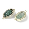 Natural Green Strawberry Quartz Faceted Oval Links G-B126-07G-06-2
