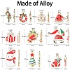 20Pcs 10 Styles Christmas Alloy Enamel Pendants ENAM-CJ0004-49-2
