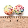 Food Grade Eco-Friendly Printed Silicone Beads SIL-A013-01A-19-3