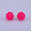 Round Silicone Focal Beads SI-JX0046A-18-2