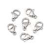Tarnish Resistant 316 Surgical Stainless Steel Lobster Claw Clasps STAS-316-FL10A-1