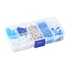 DIY Evil Eye Lampwork & Glass Beads Bracelets Jewelry Making Kits DIY-FS0007-43-6