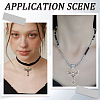 40Pcs 2 Colors Tibetan Style Alloy Big Pendants TIBE-SC0009-39-5