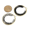 304 Stainless Steel Hoop Earrings For Women EJEW-B113-02G-02-5