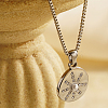 Stylish 304 Stainless Steel Sun Pendant Necklace for Women's Daily Wear JT4959-2-1