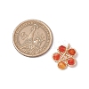 4Pcs 4 Styles Natural Stone Bead Pendants PALLOY-TA00247-2