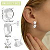 Brass Stud Earring Findings KK-BC0015-73-2