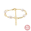 Shell Pearl Beaded Bracelets BJEW-G724-04G-1