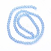 Faceted(32 Facets) Round Glass Beads Strands X-EGLA-J042-4mm-05-2