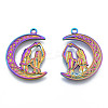Ion Plating(IP) 201 Stainless Steel Pendants STAS-N098-195M-1