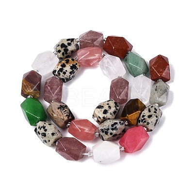 Natural & Synthetic Gemstone Beads Strands G-Q608-11-1