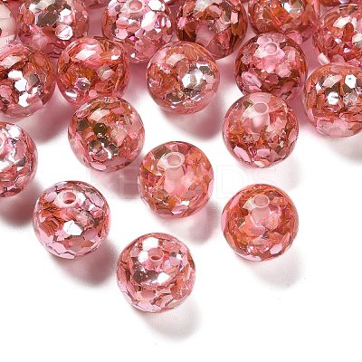Transparent Resin with Paillette Beads LS-RESI-G110-02D-1