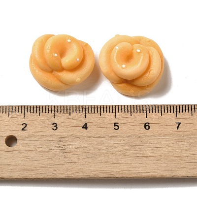 Opaque Resin Imitation Food Decoden Cabochons RESI-A033-05O-1