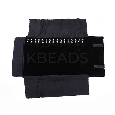 Foldable Velvet Jewelry Travel Roll Bag TP-L005-07-1