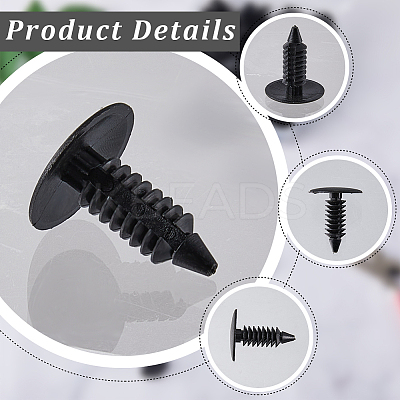 100Pcs Nylon Gauge Rivets FIND-GF0005-72A-1