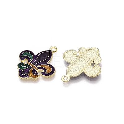 Carnival/Mardi Gras Theme Alloy Enamel & Glitter Powder Pendants LS-ENAM-T020-53D-RS-1