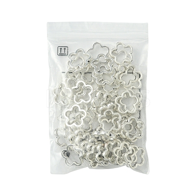 50Pcs Tibetan Style Alloy Bead Frame TIBEB-FS0001-11AG-1
