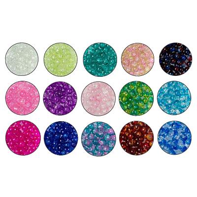 Spray Painted Crackle Glass Beads CCG-JQ0001-01-8mm-1