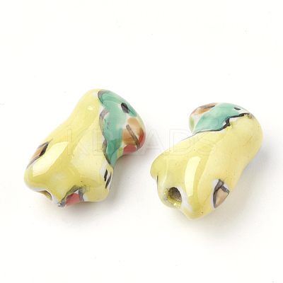 Handmade Porcelain Beads X-PORC-Q258-01-1