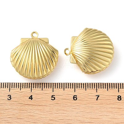 Rack Plating Brass Locket Pendants KK-M269-11G-1