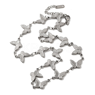 304 Stainless Steel Link Chain Necklaces LS-NJEW-Q033-01A-P-1