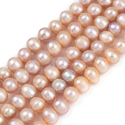 Natural Cultured Freshwater Pearl Beads Strands PEAR-I007-07J-07B-1