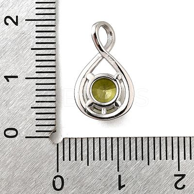 925 Sterling Silver Pave Cubic Zirconia Pendants STER-V001-03P-08-1