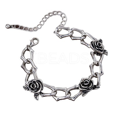 Gothic Style Alloy Link Chain Bracelets for Women WG63462-01-1