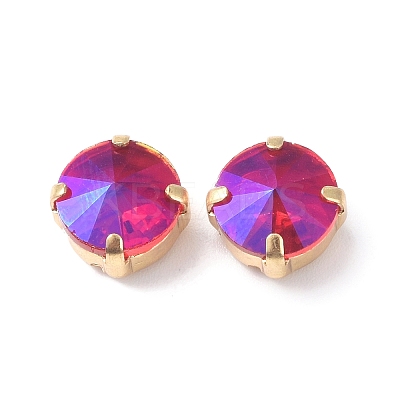 Moonlight Effect Flat Round Sew on Rhinestone RGLA-G018-01A-03-1