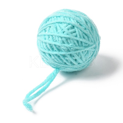 Yarn Knitted Christmas Ball Ornaments AJEW-P106-01D-1