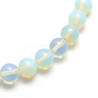 Opal Round Beads Strands G-O047-08-8mm-1