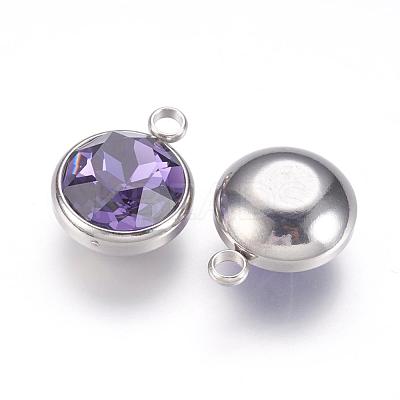 K9 Glass Rhinestone Pendants STAS-F123-26-1