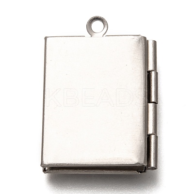 Non-Tarnish 316 Stainless Steel Locket Pendants STAS-P267-01P-1