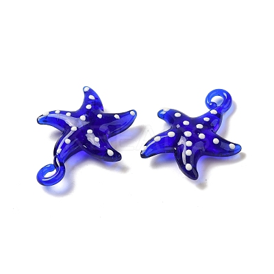 Handmade Lampwork Pendants LAMP-G162-07E-1