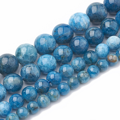 Natural Apatite Beads Strands G-S333-6mm-012-1