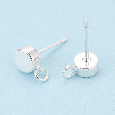 Brass Stud Earring Findings KK-WH0065-09D-S-1