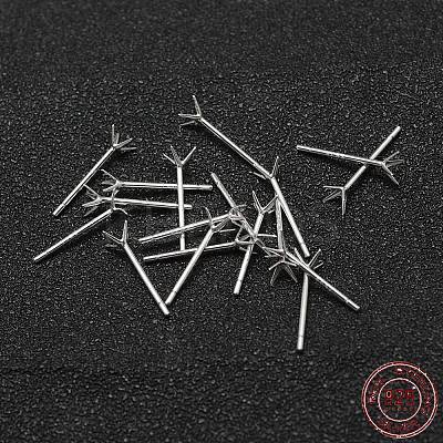 925 Sterling Silver Ear Studs STER-P032-10S-3-1