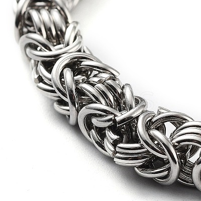 Non-Tarnish 201 Stainless Steel Rope Chain Bracelet BJEW-Z023-03B-1