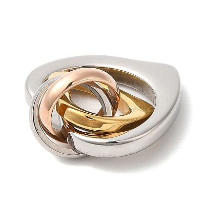 Ion Plating(IP) 304 Stainless Steel Pendants STAS-Q244-08MC-1