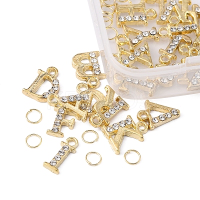 26Pcs 26 Style Alloy Rhinestone Cabochons MRMJ-YW0002-005G-1