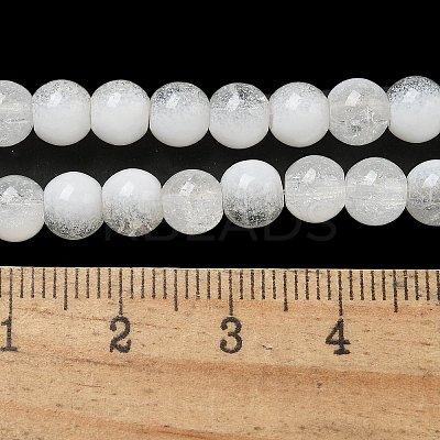 Crackle Glass Beads X1-GLAA-U001-6mm-07-1